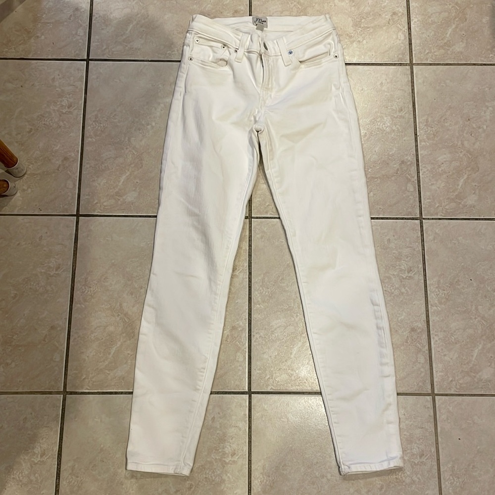 J.Crew Pure White Skinny Jeans